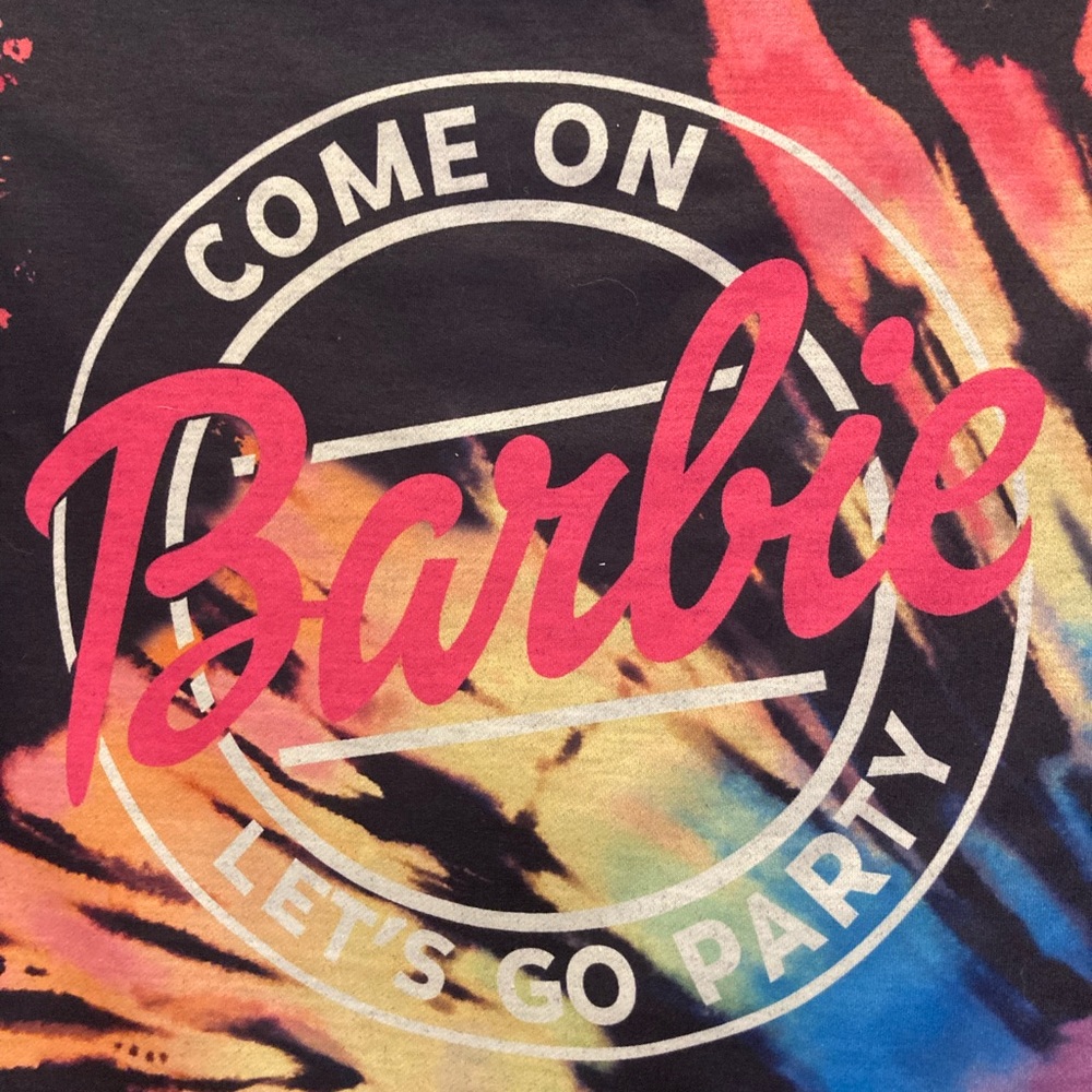 COPY - Reverse Tie Dye Rainbow Pullover Sweatshirt Barbie